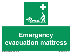 Emergency evacuation mattress